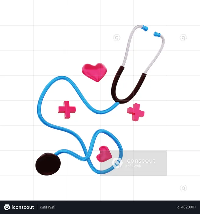 Stethoscope  3D Illustration