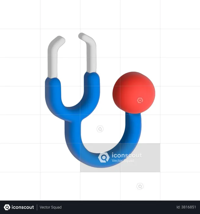 Stéthoscope  3D Illustration