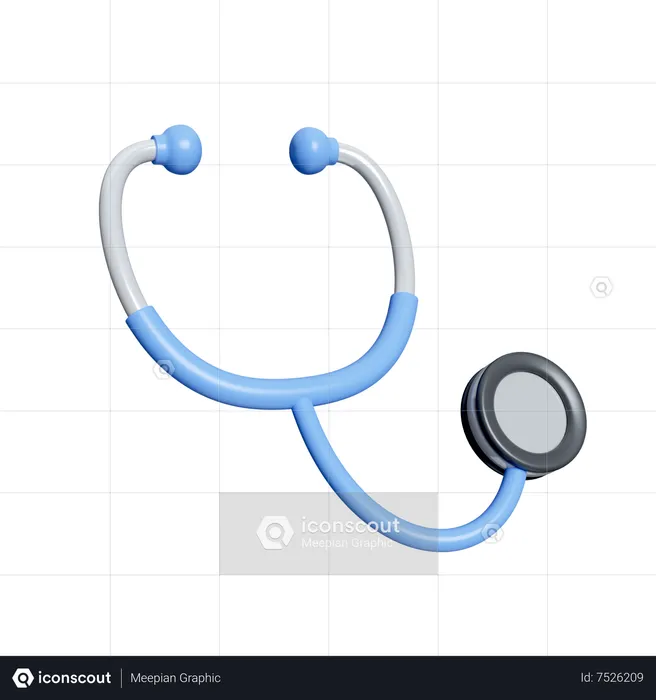 Premium PSD  Medical stethoscope on transparent background 3d rendering  illustration