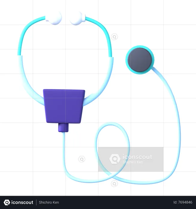 Stéthoscope  3D Icon