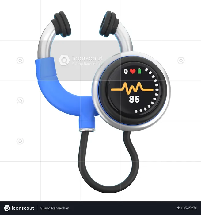 Stéthoscope numérique  3D Icon