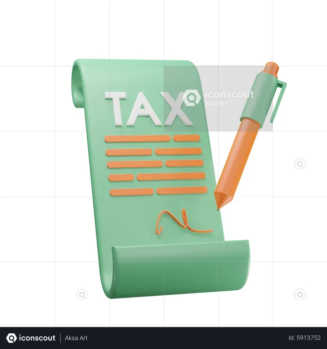 Steuergenehmigung  3D Icon