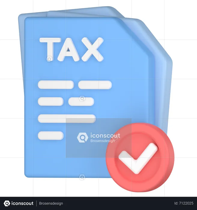 Erfolgreiche Steuerdokumentation  3D Icon