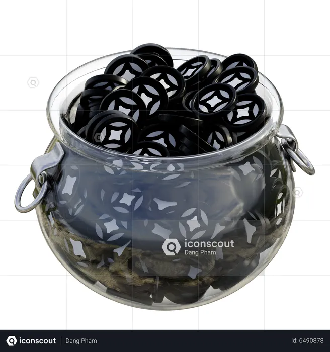 Stg Clear Glass Pot  3D Icon