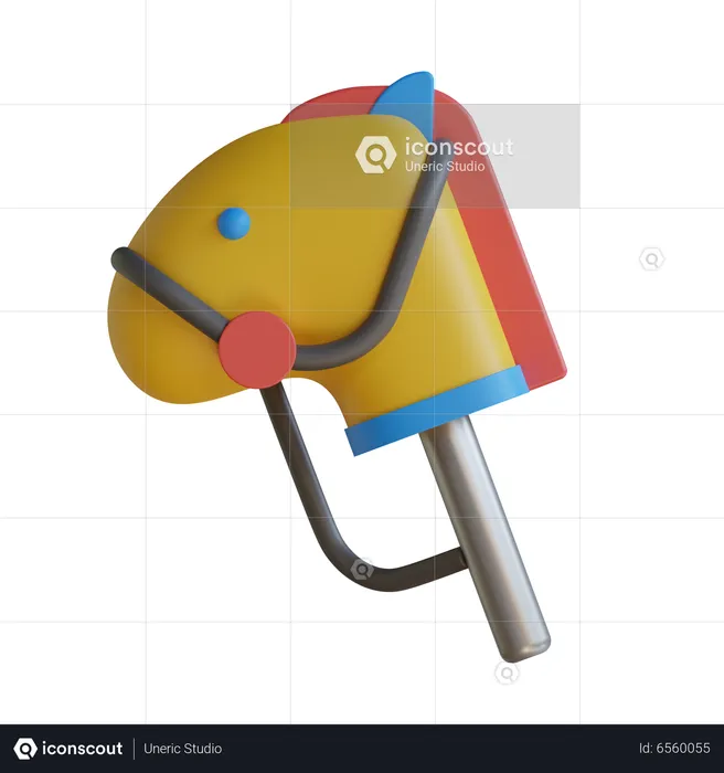Stick Horse  3D Icon