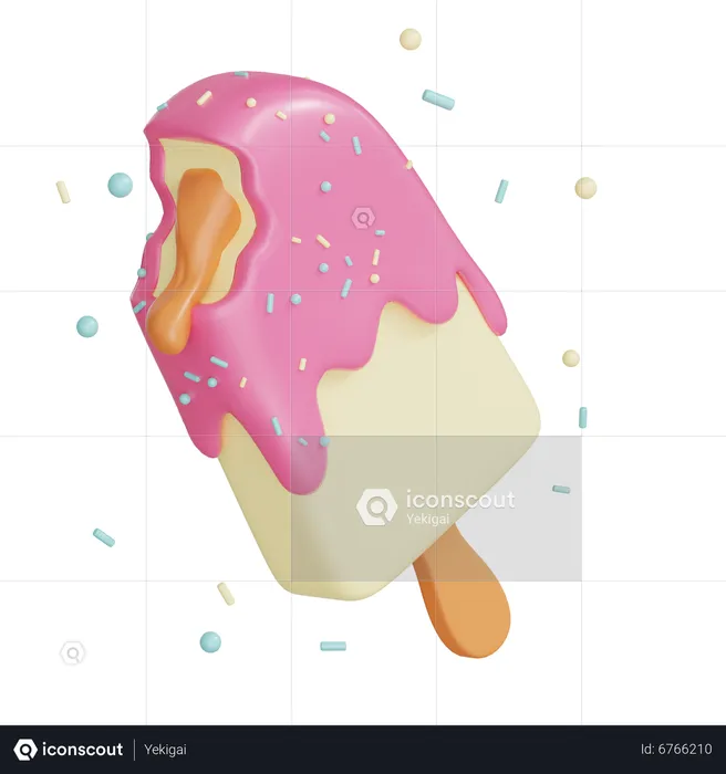 Stick Ice Cream  3D Icon