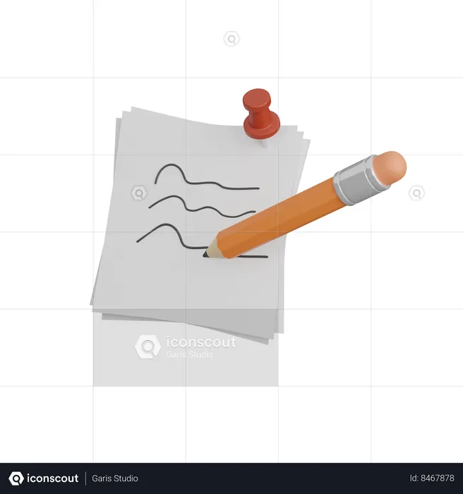 Sticky  3D Icon