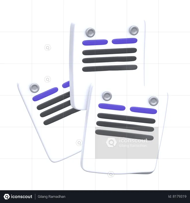 Sticky Note  3D Icon