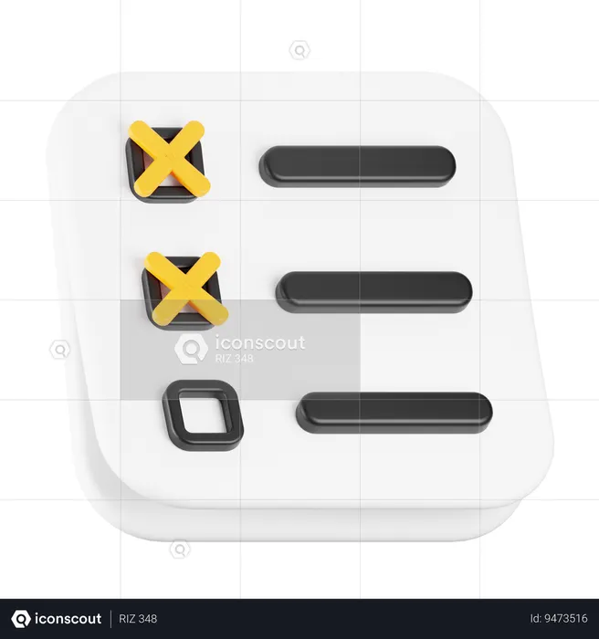 Sticky note  3D Icon