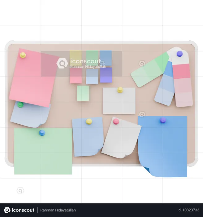Sticky Notes  3D Icon