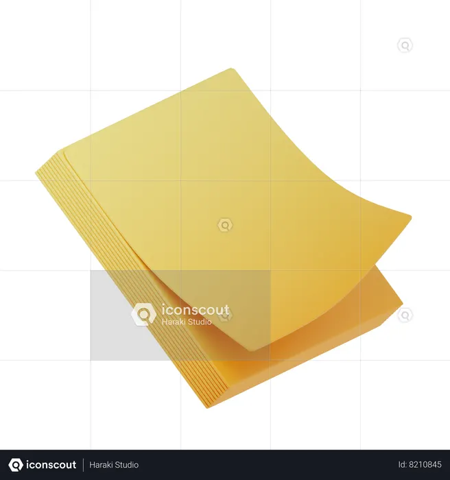 Sticky Notes  3D Icon
