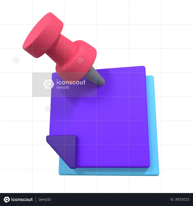 Sticky Notes  3D Illustration