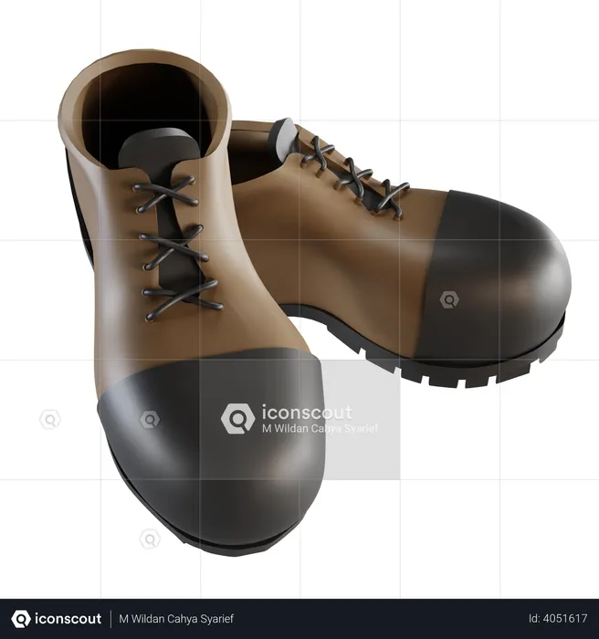 Stiefel  3D Illustration