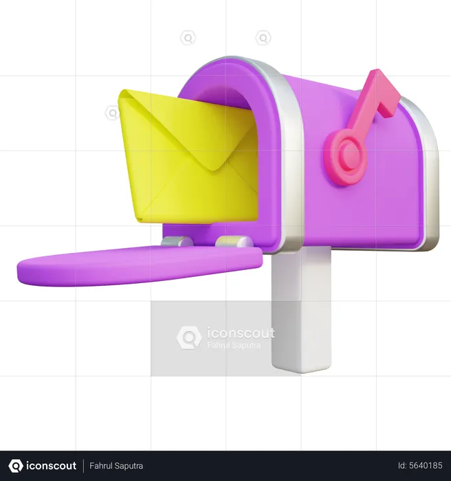 Stilisierter Briefkasten  3D Icon