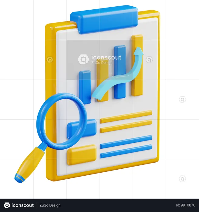 Stock analytique  3D Icon