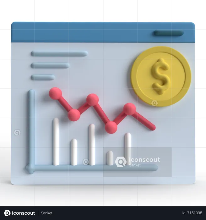 Stock Market  3D Icon