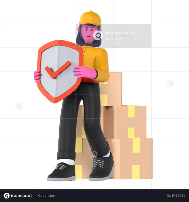 Stock Protection  3D Illustration