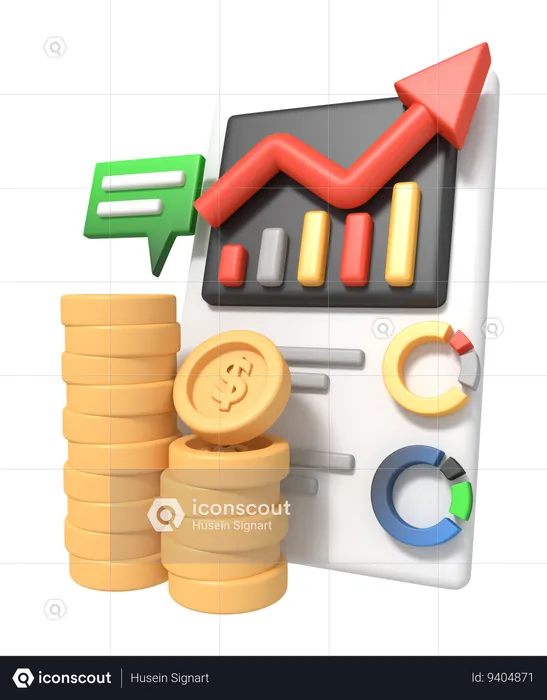 Stock trading  3D Icon