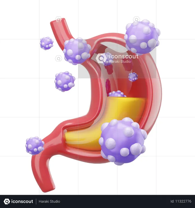 위암  3D Icon