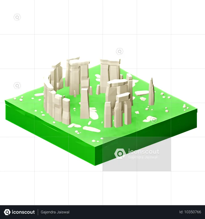 Stonehenge  3D Icon