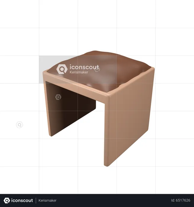 Stool  3D Icon