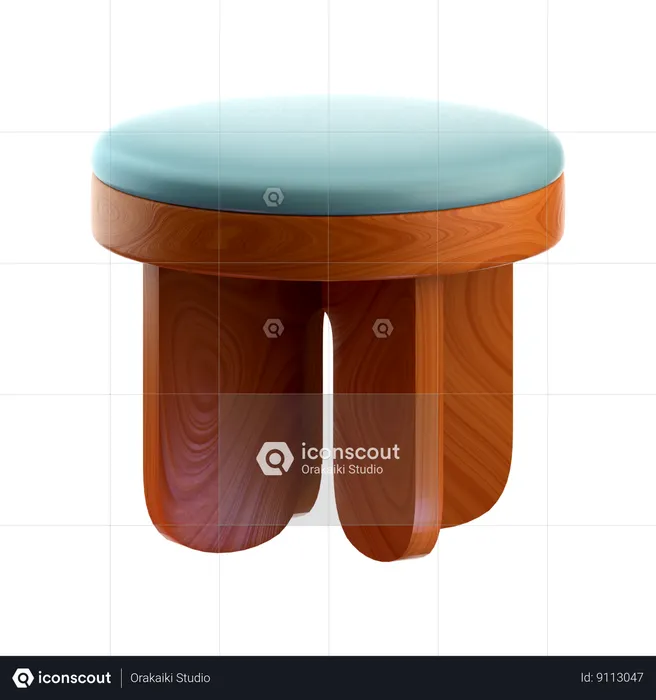 Stool  3D Icon