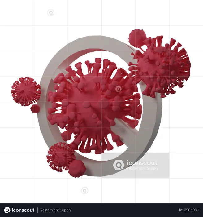 Stop Coronavirus  3D Illustration