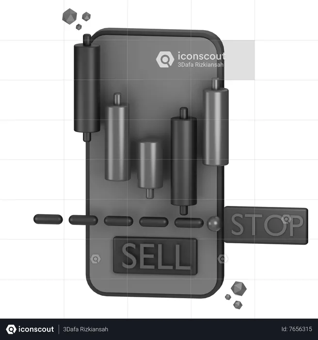 Stop Loss Order  3D Icon