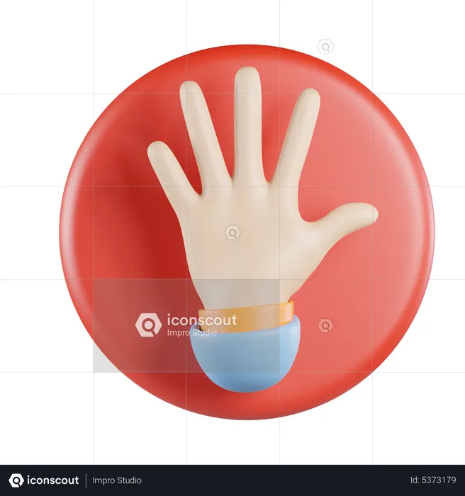 Stop Sign  3D Icon