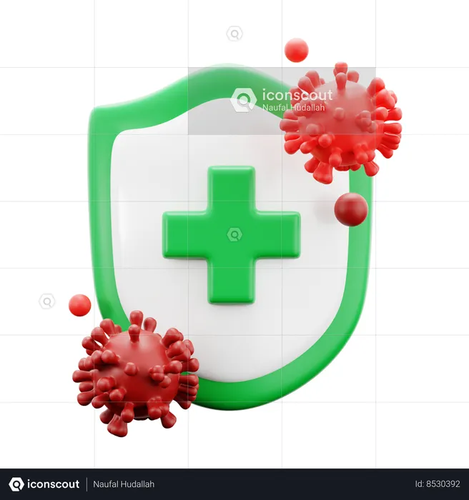 Stop Virus Infection  3D Icon