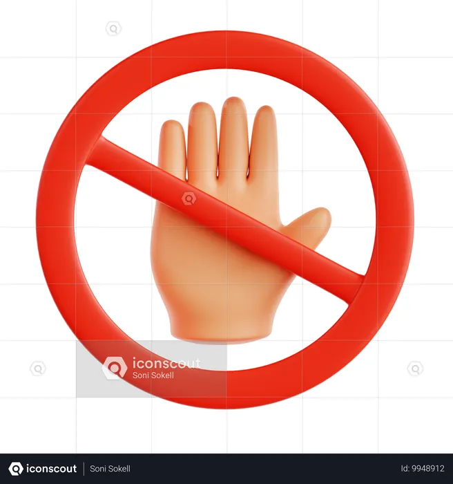 Stoppen  3D Icon