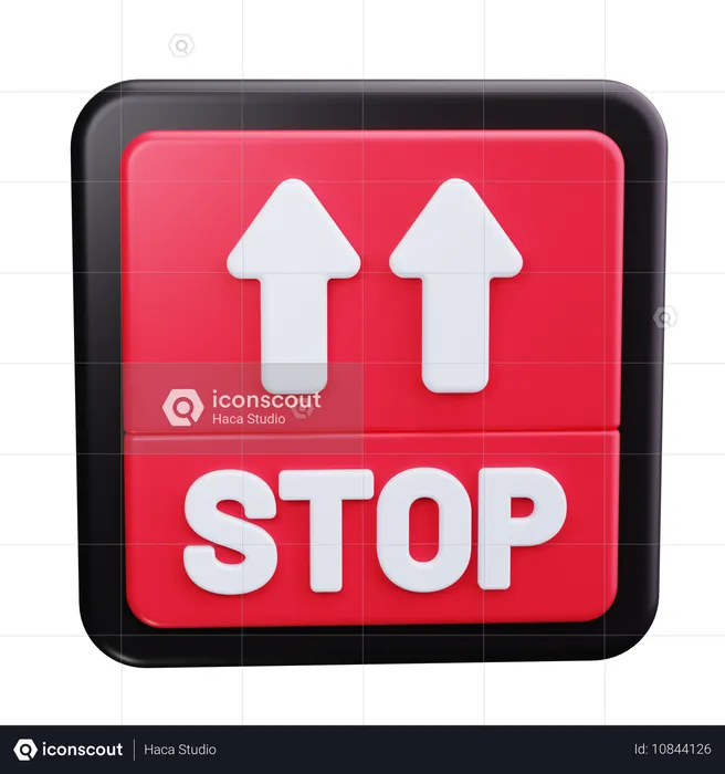 Stoppschild  3D Icon