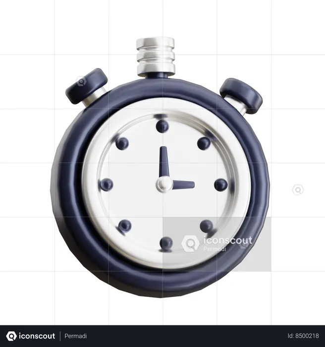 Stopwatch  3D Icon