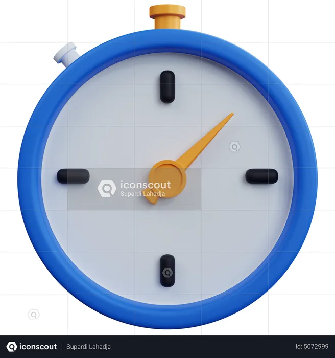 Stopwatch  3D Icon