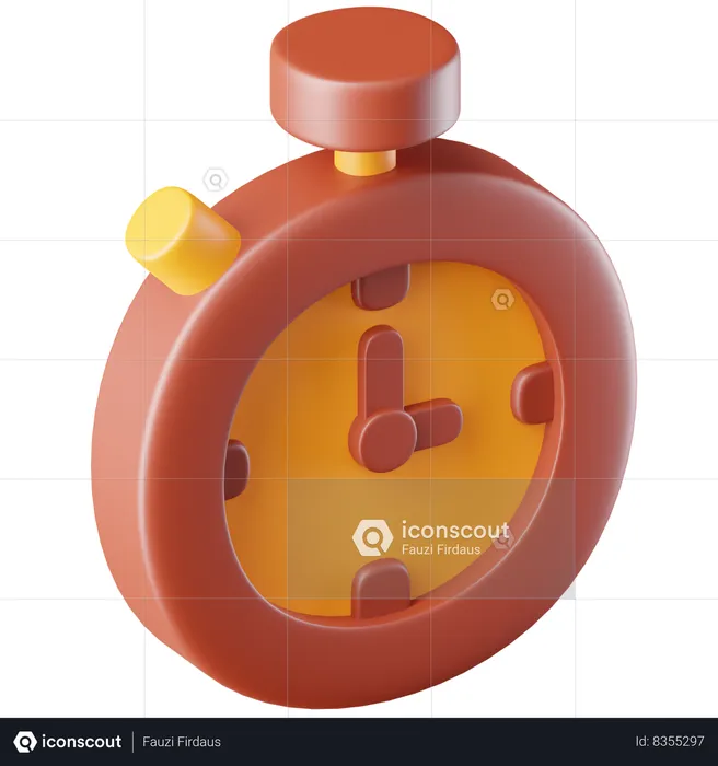 Stopwatch  3D Icon