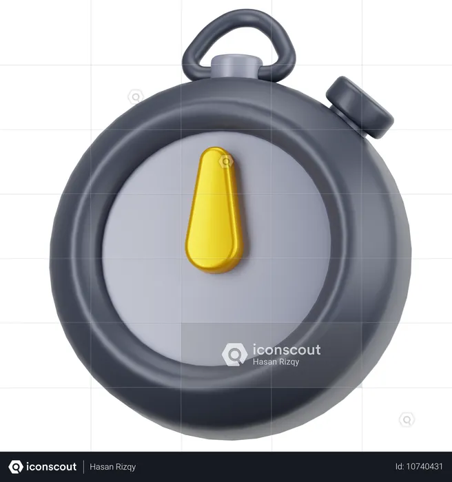 Stopwatch  3D Icon