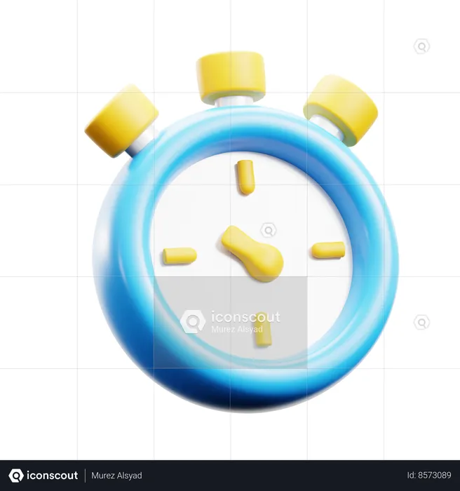 Stopwatch  3D Icon