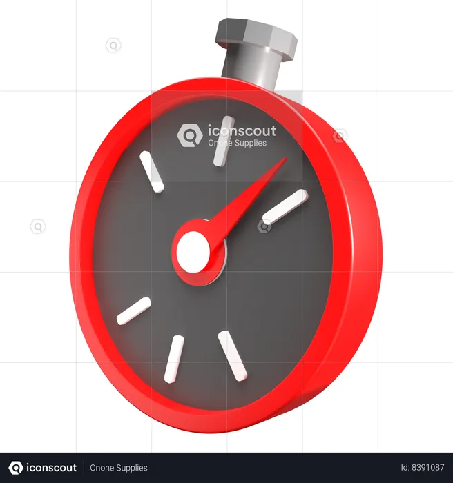 Stopwatch  3D Icon