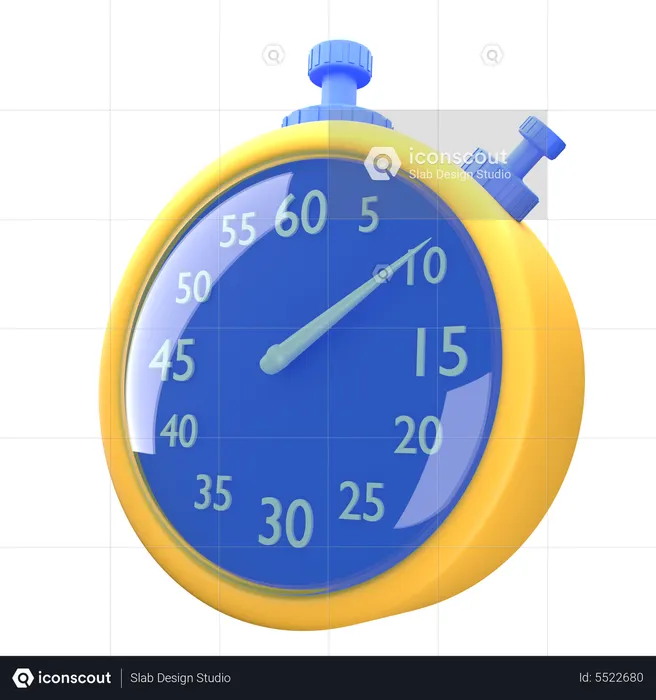Stopwatch  3D Icon