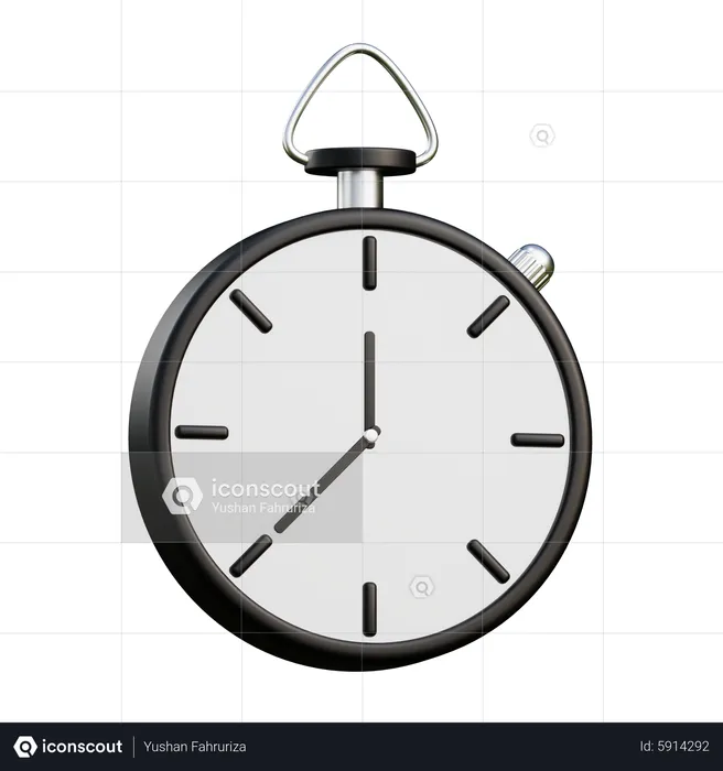 Stopwatch  3D Icon