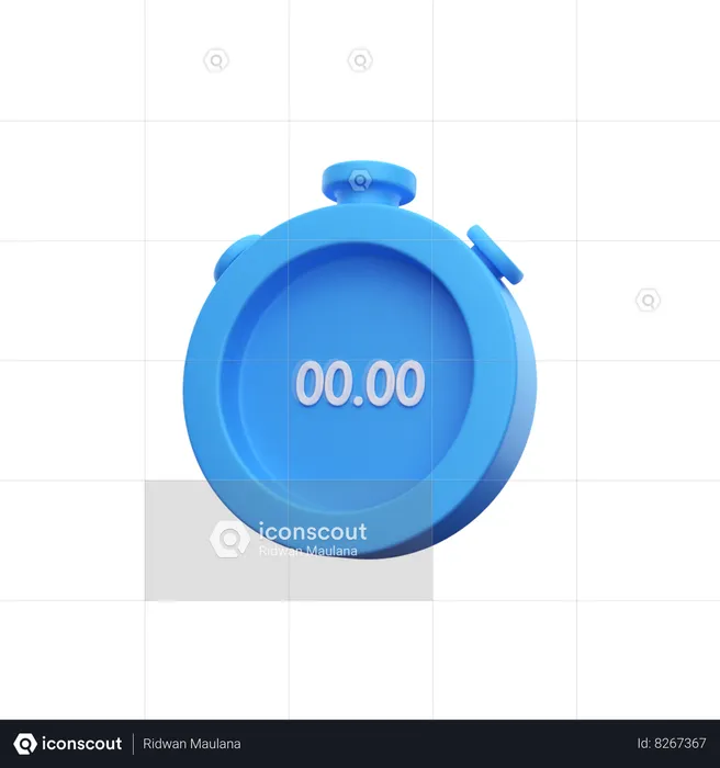 Stopwatch  3D Icon