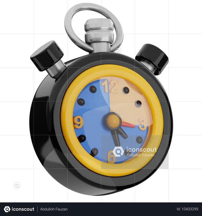 Stopwatch  3D Icon