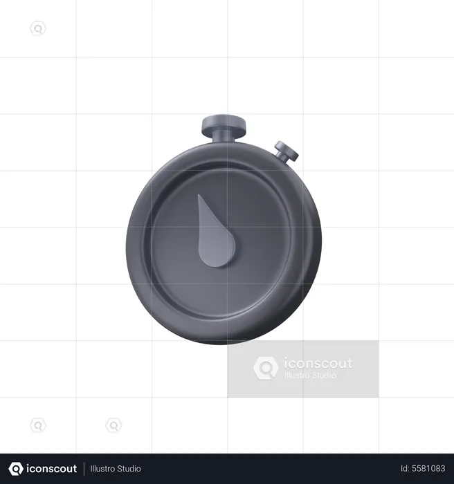 Stopwatch  3D Icon