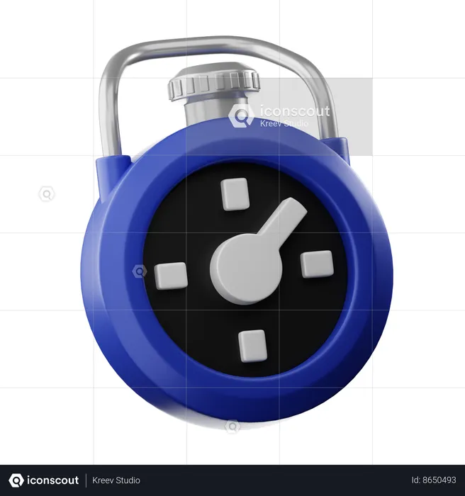 Stopwatch  3D Icon