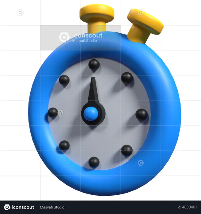 Stopwatch  3D Illustration