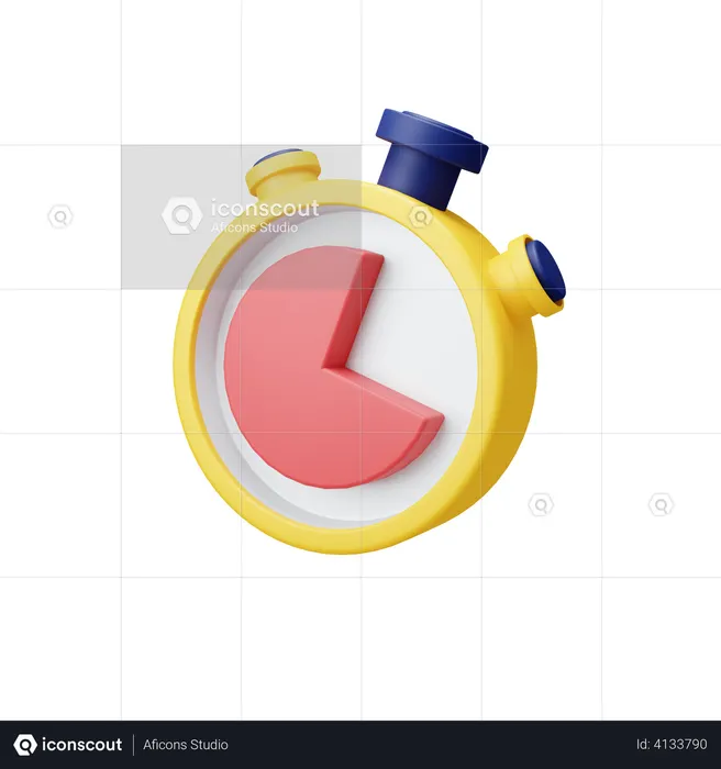 Stopwatch  3D Illustration