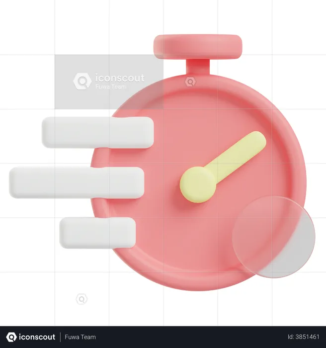 Stopwatch  3D Illustration