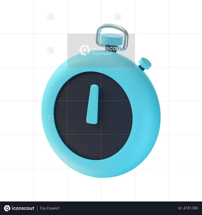 Stopwatch  3D Icon