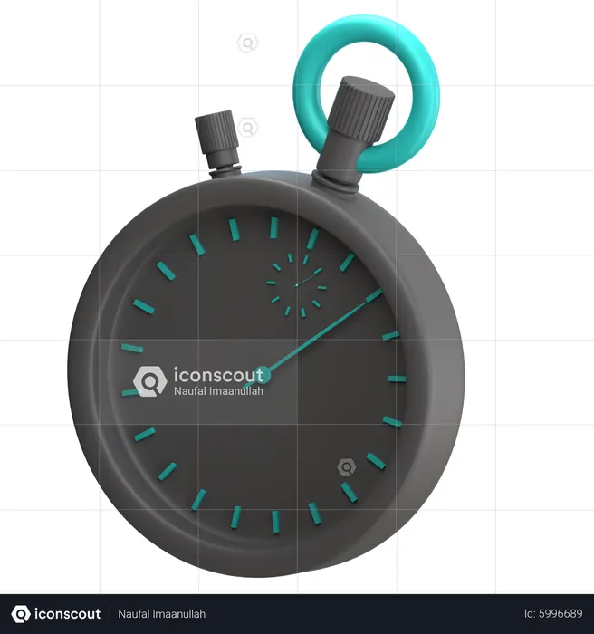 Stopwatch  3D Icon