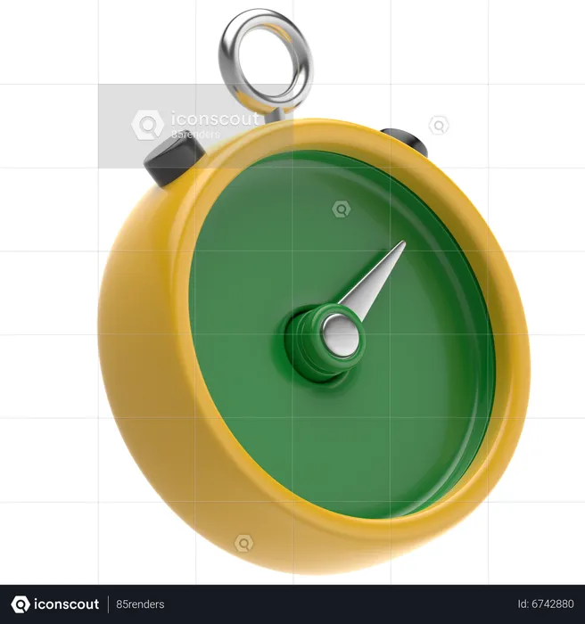 Stopwatch  3D Icon